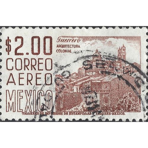 MEXICO, Guerrero colonial architecture, violet-red 1971, $2.00, #5