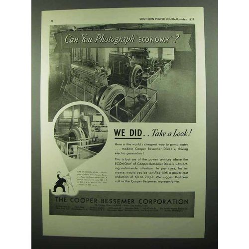 1937 Cooper-Bessemer Type GN Diesel-Electric Sets Ad