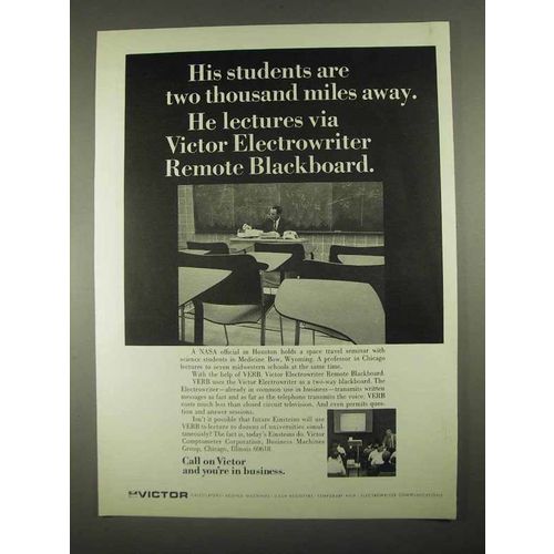 1967 Victor Electrowriter Remote Blackboard Ad