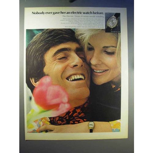 1969 Timex Electric Watch Ad - Nobody Gave Her Before