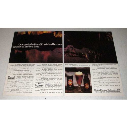 1979 Double Diamond Burton Export Ale Ad - Tsar Russia