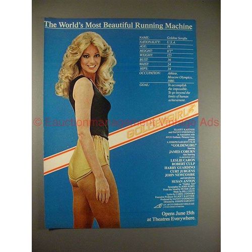 1979 Goldengirl Movie Ad with Susan Anton, NICE!!