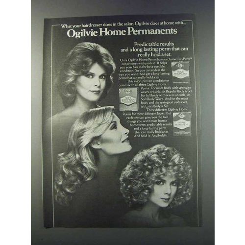 1981 Ogilvie Home Permanent and Soft Body Wave Ad