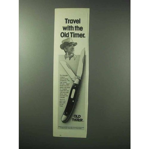 1983 Schrade Old Timer Wrangler 930T Knife Ad
