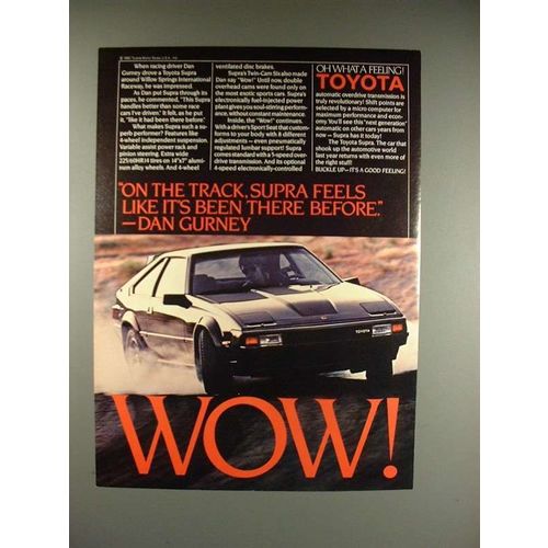 1983 Toyota Supra Car Ad w/ Dan Gurney!