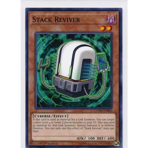 YuGiOh Code of the Duelist COTD-EN003 Stack Reviver 1st Edition