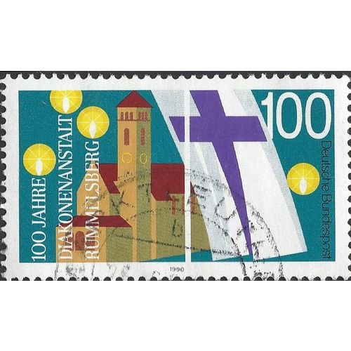 GERMANY, Rummelsberg Diaconal Institution, blue 1990, 100pf