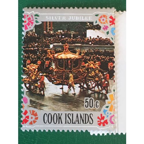 Cook Is QEII 1977 Silver Jubilee 50c Coronation Unmounted Mint NHM SG 567 stamp