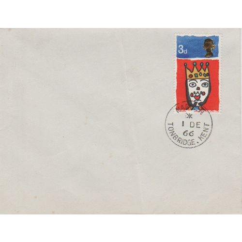 GB 1966 Christmas 3d FDC Tonbridge pm unaddressed see rest