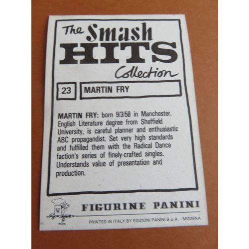 Smash Hits 1984 Panini Sticker No 23 Martin Fry