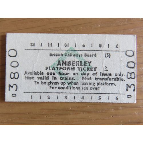 BR Amberley Platform Ticket 1986 Green Diamond