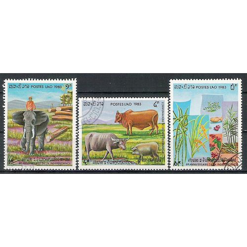 Laos N° 514/16 YVERT OBLITERE ( USD )