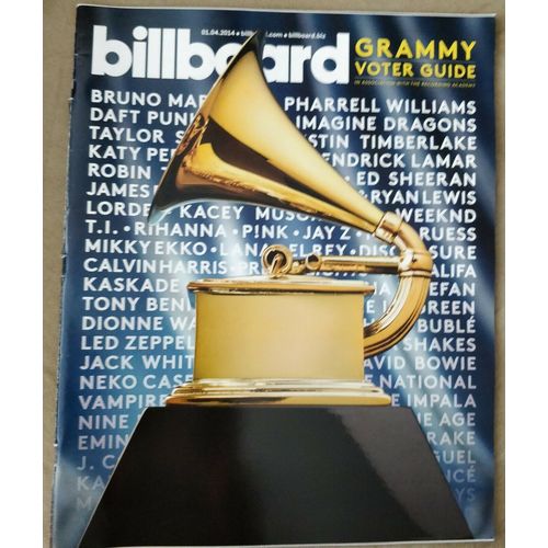 Billboard Magazine January 4, 2014 - Grammy Voter Guide