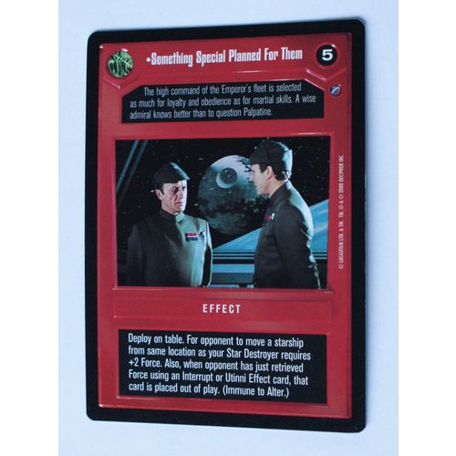 Star Wars CCG: Death Star II Limited # Something Special Planned For Them (A)