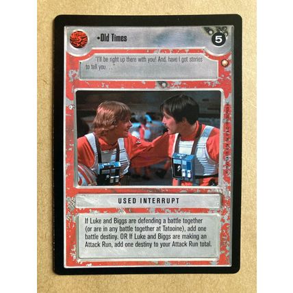 Star Wars CCG: Special Edition Limited # Old Times (A) light 1998 decipher