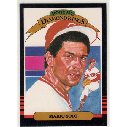 1985 Donruss baseball card 19 Mario Soto Diamond King