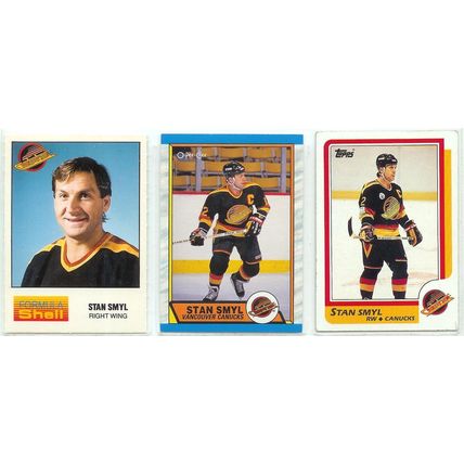 Stan Smyl 6x card lot Vancouver Canucks