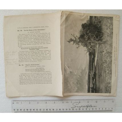 Illustration and article: Alfred East, The Land Between the Locks