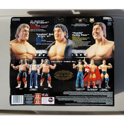 wwe classic superstars paul orndorf, roddy piper & bob orton wrestling figures