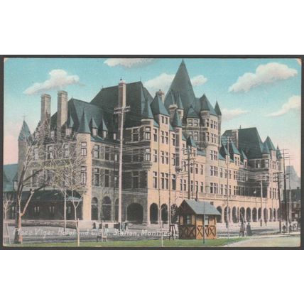 Place Viger Hotel & CP Railway Station, Montreal, c.1910 - EPC Co Postcard