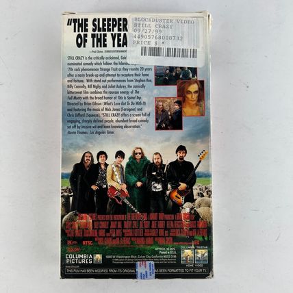 Still Crazy VHS Stephen Rea, Billy Connolly, Jimmy Nail, Timothy Spall