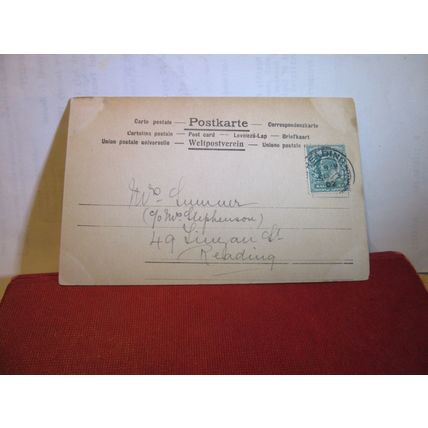 LA CHAISE A PORTEURS by Alonso Perez. used antique postcard 1902 pm =