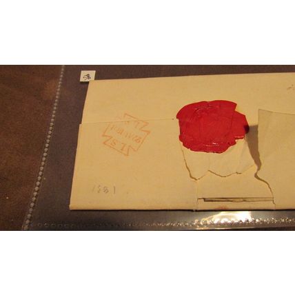 William IV 1831 GB Pre-Stamp Cover Lomard street frank to Coventry - ref58