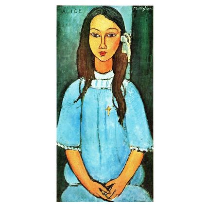 Modigliani Alice Painting Postcard