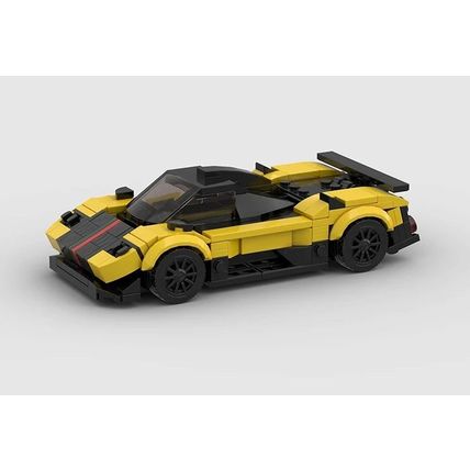 Pagani Zonda Cinque Sports Car Brick Model MOC - 255 pieces, 8 studs wide