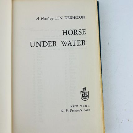 Len Deighton - Horse Under Water: A Novel Hardcover Book 1968