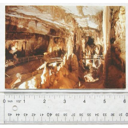 old postcard Petralona Cave, Big Hall, Greece