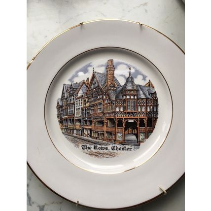 The Rows Chester, collectors plate, 10.5", Sesame's China Centre