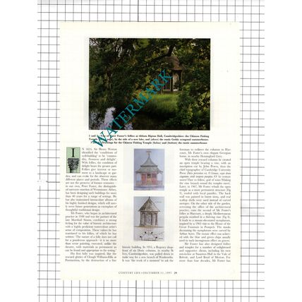 Peter Foster Surveyor Hemingford Grey Follies - 1997 Article