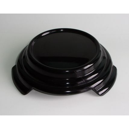 Davidson Art Deco Black Glass Plinth, Stand, Base No. 1.