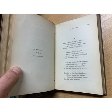 RARE* 1860 "POEMS OF ALFRED TENNYSON" VOLS 1 & 2 USA HARDBACK BOOKS (P6)