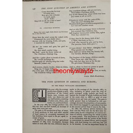 Song Of Christmas, Louise Both Hendriksen, Book Illustration (Print), 1886/7