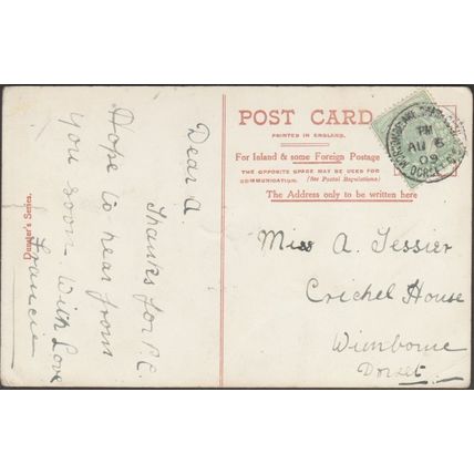 Parish Church, Lyme Regis, Dorset, 1909 - Dunster's Postcard