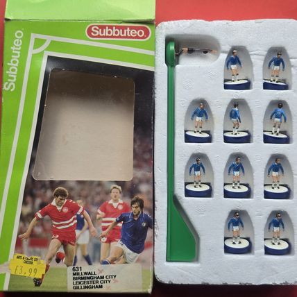 Subbuteo lw team ref 631 MILLWALL LEICESTER BIRMINGHAM GILLINGHAM COMPLETE SET