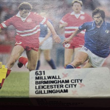 Subbuteo lw team ref 631 MILLWALL LEICESTER BIRMINGHAM GILLINGHAM COMPLETE SET