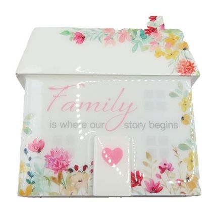 Friends Freestanding Ornament A True Friend Touches Your Heart House Shaped 10CM