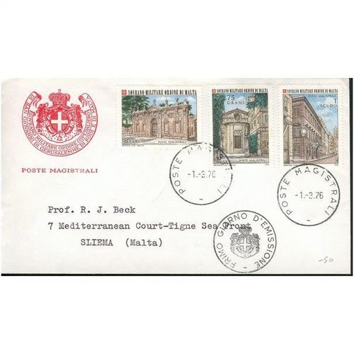 Sovrano Militare Ordine Di Malta FDC - 1st March 1976