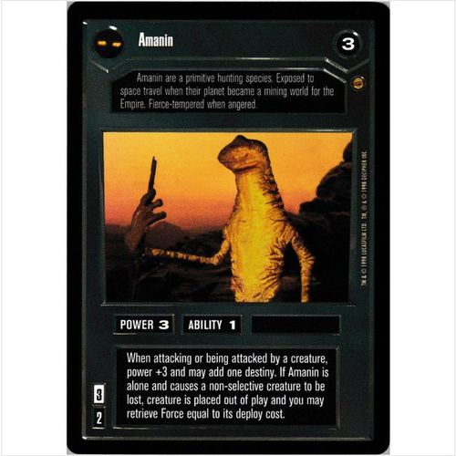 Star Wars CCG Jabba's Palace Limited - Amanin - Dark Side