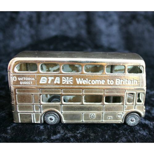 Vintage Collectible Brass Bus