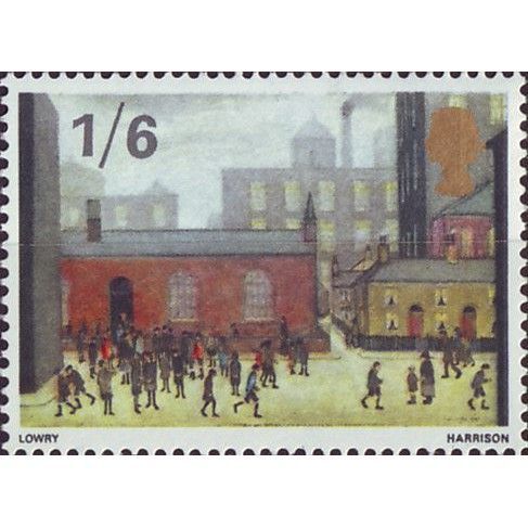 Great Britain 1967 . 1s 6d Lowry Mounted Mint MM SG 750 Sc 516 stamp