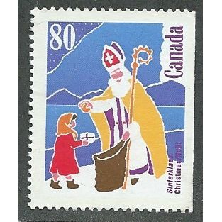 CAN 1991 80c 'CHRISTMAS ' FINE USED (EBID38-897)