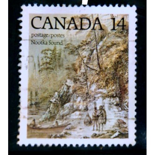 CANADA 1978 14c BICT COOKS THIRD VOYAGE NOOTKA SOUND FINE USED#