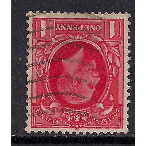 GB 1934 - 36 KGV 1d Scarlet Inverted Wmk SG 440wi. ( K325 )