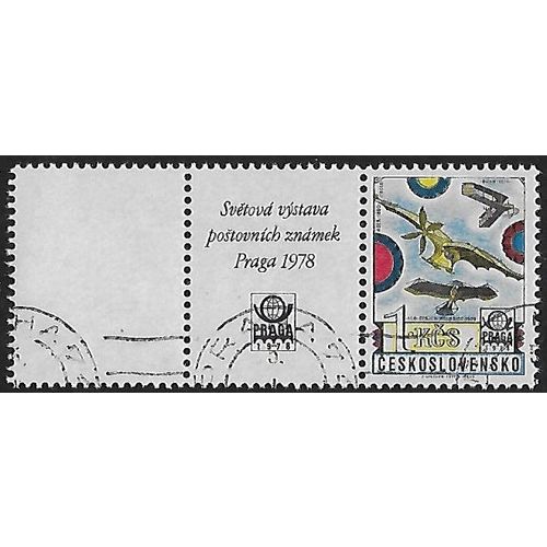 Tab + Zf. + Mi 2396 x 2: 60 h. mult. PRAGA 78 International Stamp Exhibition