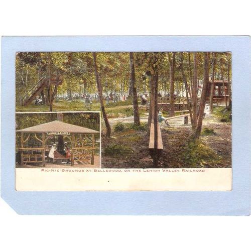 New Jersey Pattenburg Picnic Grounds At Bellewood On The Lehigh Valley Rai~1100