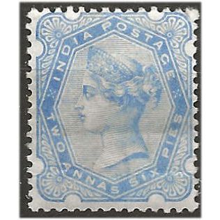 India 1900 SG118 2a6p Ultramarine Mounted Mint ... ..